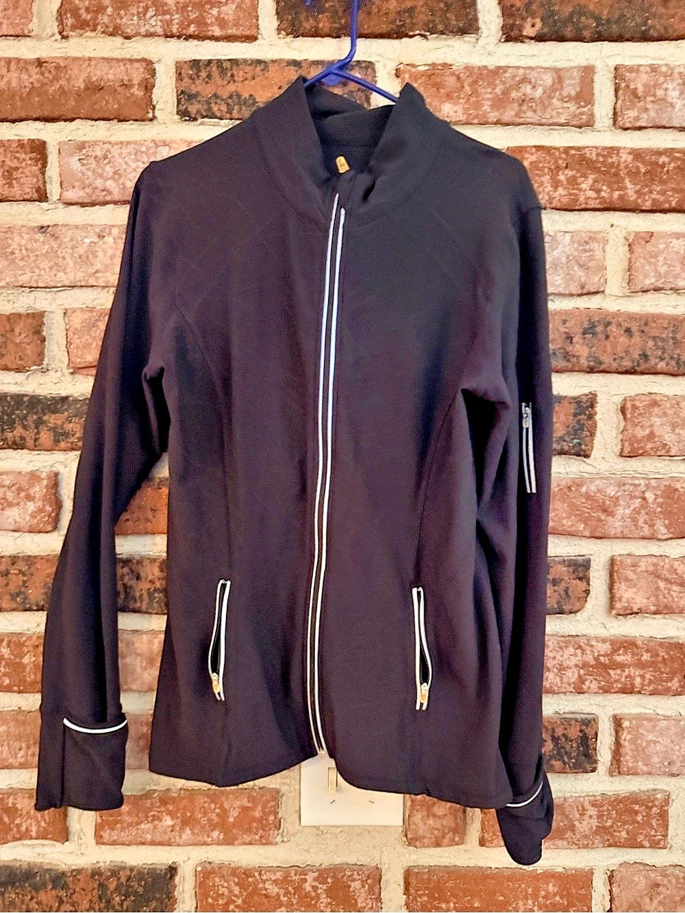 Black Zip Front Jacket